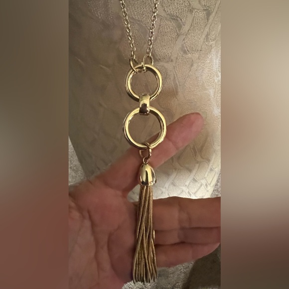 LOFT 34"L Circle Tassel Pendant - Picture 2 of 5